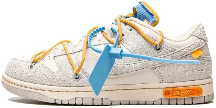 Nike Nike Dunk Low Off-White Lot 34 Wit