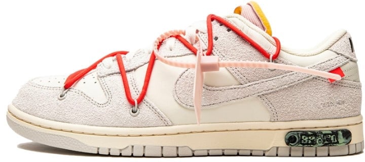 Nike Nike Dunk Low Off-White Lot 33 Grijs