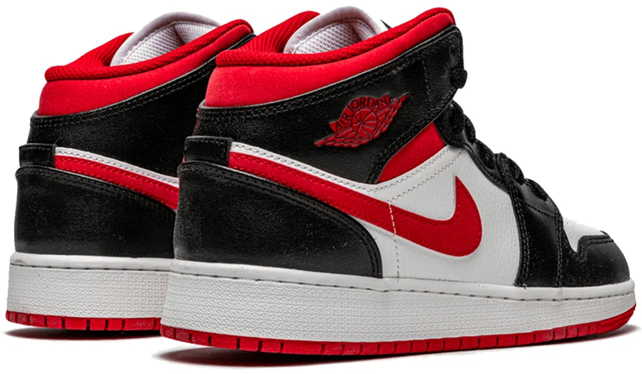 Nike Air Jordan 1 Mid Gym Red Black White (GS) Divers