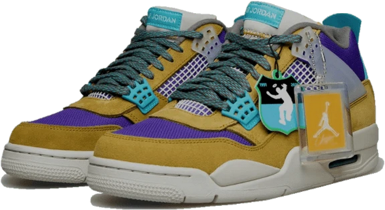 Nike Air Jordan 4 Retro Union Desert Moss Grijs