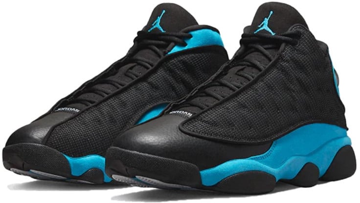 Nike Air Jordan 13 Retro University Blue Zwart
