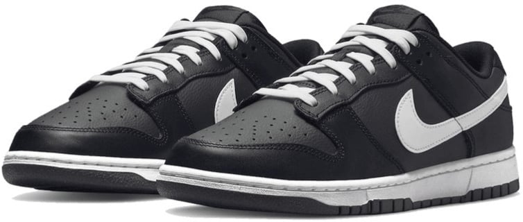 Nike Nike Dunk Low Black White (2022) Zwart