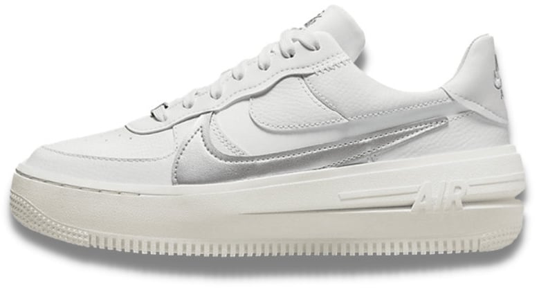 Nike Nike Air Force 1 Low Platform Summit White Metallic Silver Wit