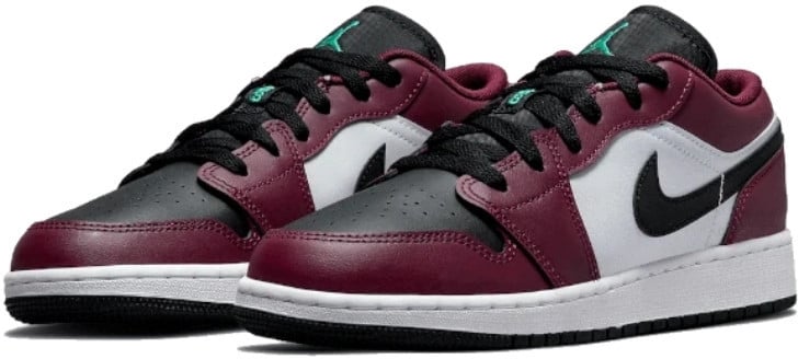 Nike Air Jordan 1 Low SE Dark Beetroot Black Roma Green Zwart