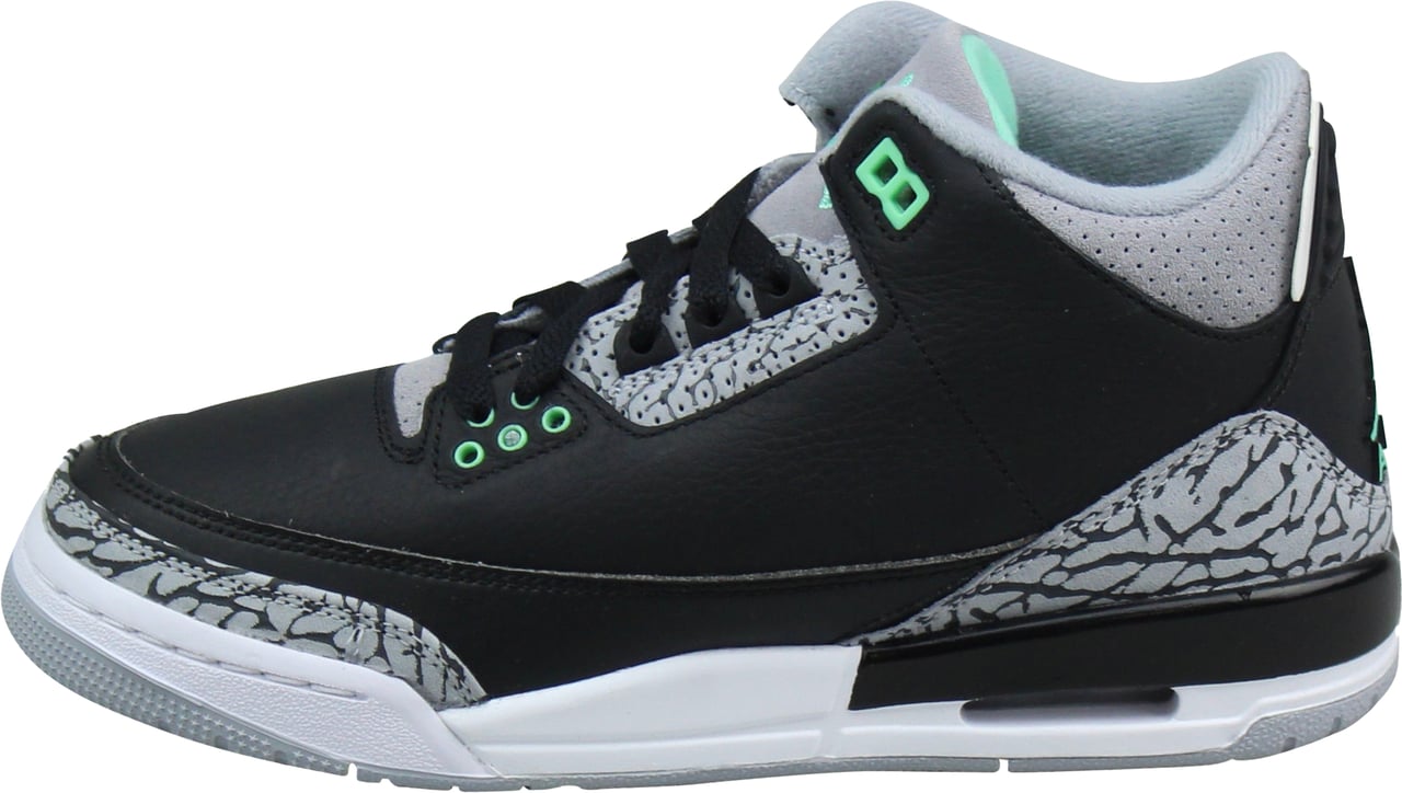 Nike Air Jordan 3 Retro 'Green Glow' (GS) Groen