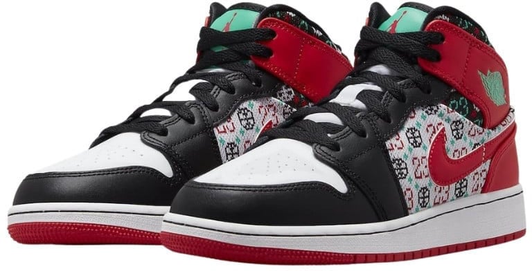 Nike Air Jordan 1 Mid Holiday Zwart
