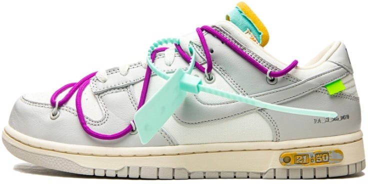 Nike Nike Dunk Low Off-White Lot 21 Wit