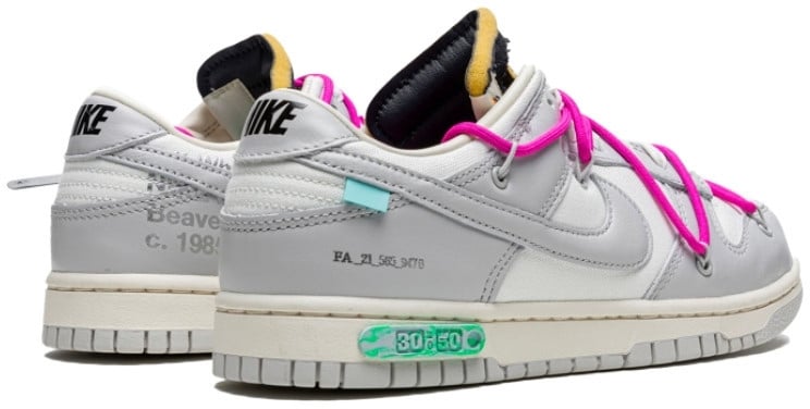 Nike Nike Dunk Low Off-White Lot 30 Roze