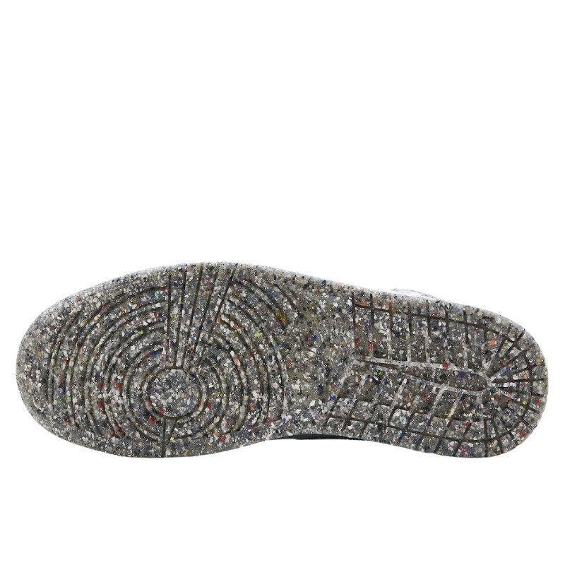 Nike Air Jordan 1 Mid Crater Grey University Blue Zwart