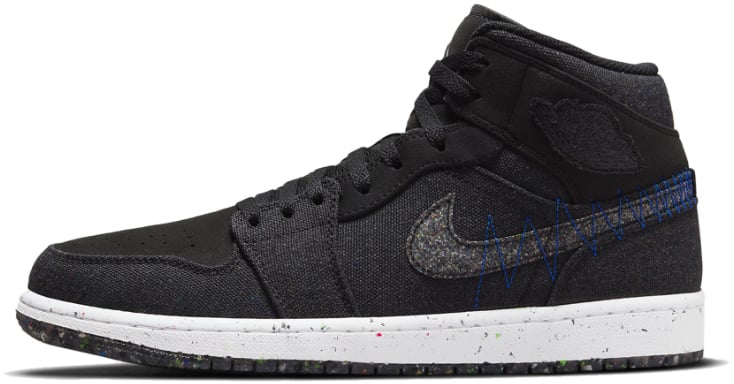 Nike Air Jordan 1 Mid SE Crater Black Zwart
