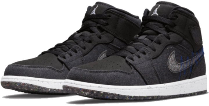Nike Air Jordan 1 Mid SE Crater Black Zwart