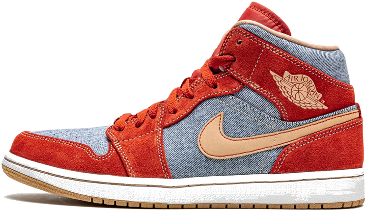 Nike Air Jordan 1 Mid SE Denim Grijs