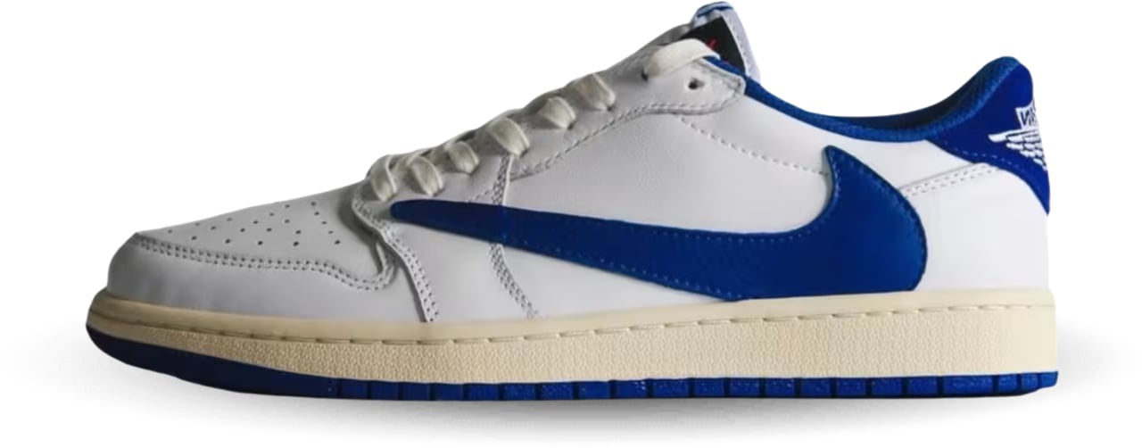 Nike Air Jordan 1 Retro Low OG SP Fragment x Travis Scott Sail Military Blue Divers