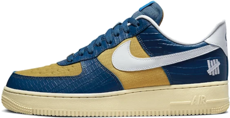 Nike Nike Air Force 1 Low SP Undefeated 5 On It Blue Yellow Croc Blauw