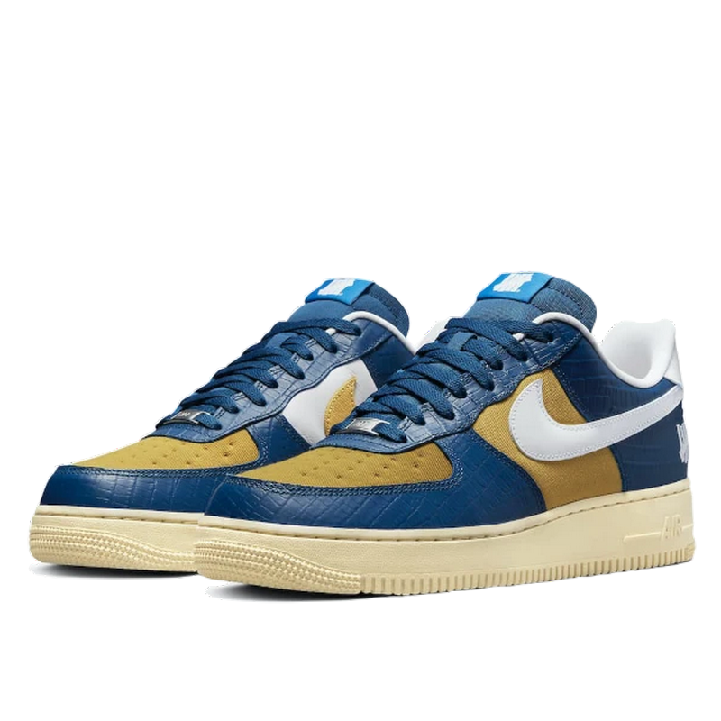 Nike Nike Air Force 1 Low SP Undefeated 5 On It Blue Yellow Croc Blauw
