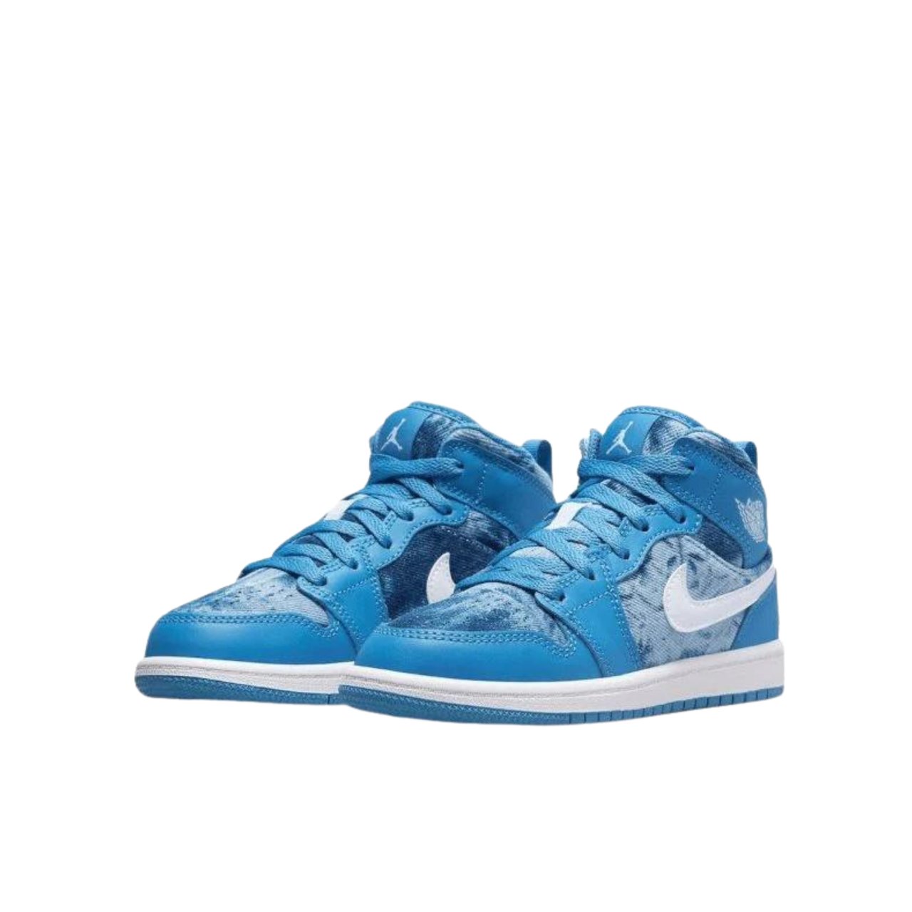 Nike Air Jordan 1 Mid Washed Denim Enfant et Bébé Blauw