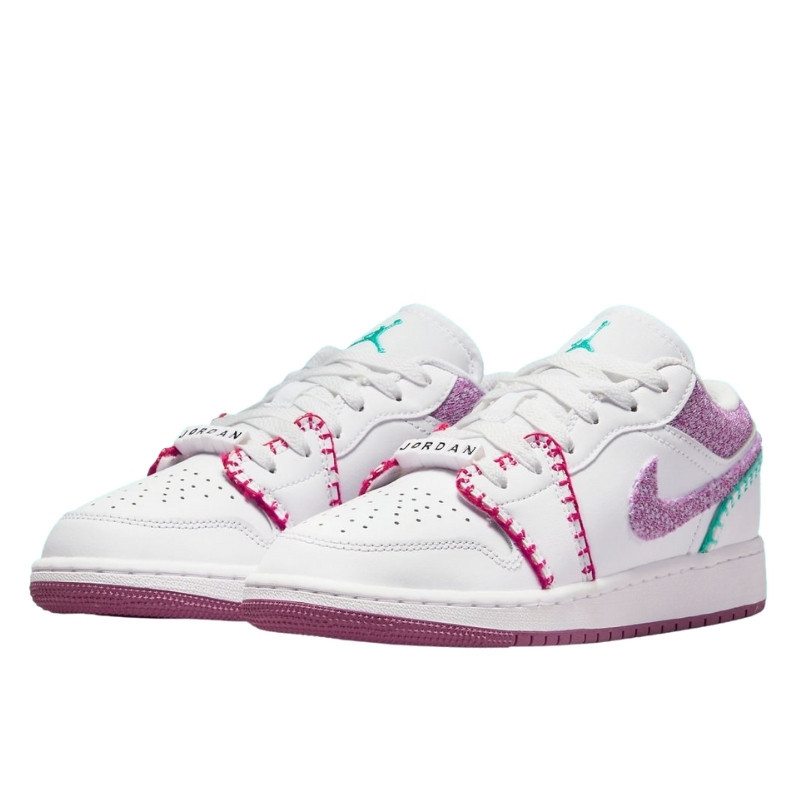 Nike Air Jordan 1 Low White Light Bordeaux Wit