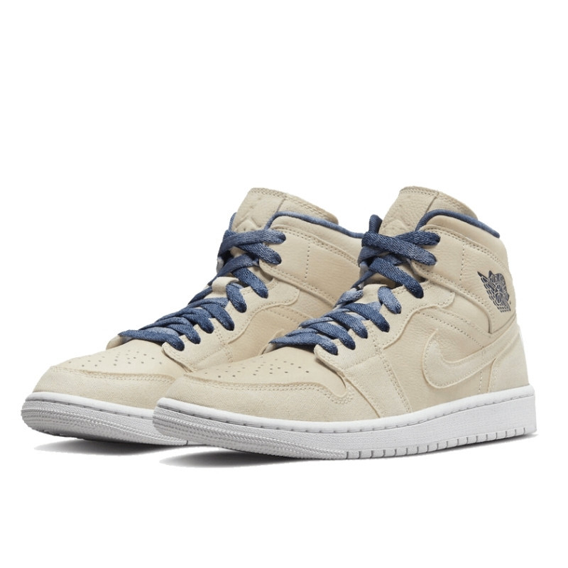 Nike Air Jordan 1 Mid Sanddrift Blauw