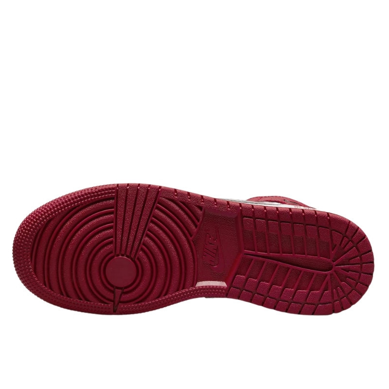 Nike Air Jordan 1 Mid Bred Text Zwart