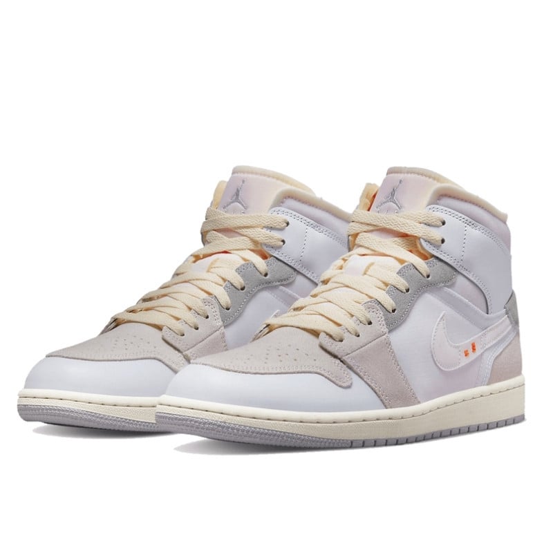 Nike Air Jordan 1 Mid SE Craft Inside Out White Grey Wit