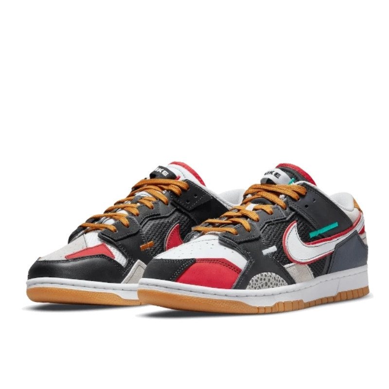Nike Nike Dunk Low Scrap University Red Zwart