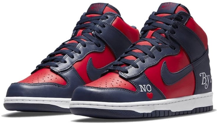Nike Nike SB Dunk High Supreme By Any Means Navy Blauw