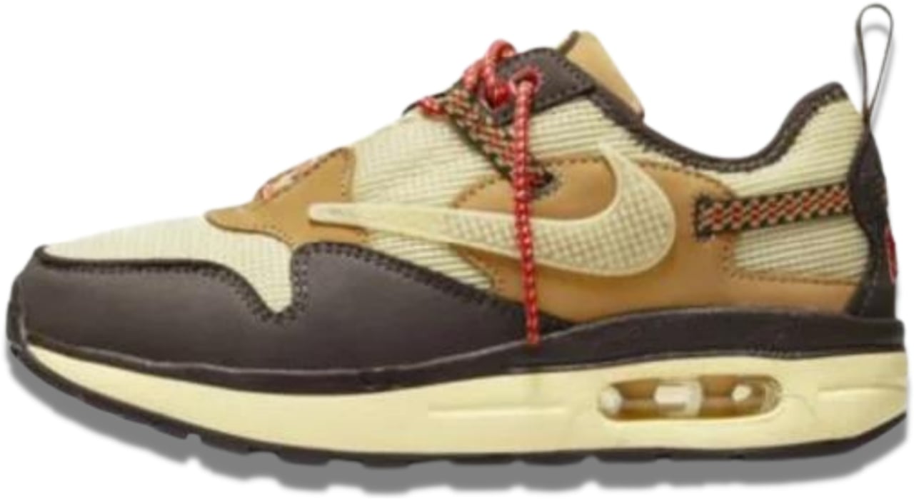Nike Nike Air Max 1 Travis Scott Cactus Jack Baroque Brown Enfant et Bébé Geel