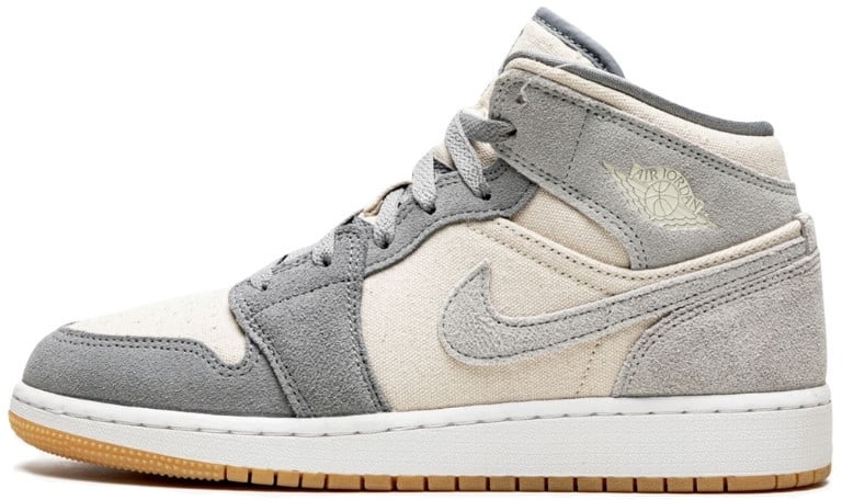 Nike Air Jordan 1 Mid Coconut Milk Particle Grey Grijs