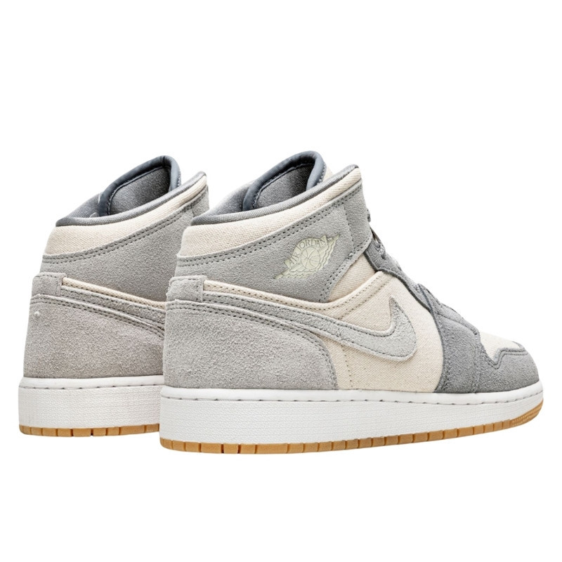 Nike Air Jordan 1 Mid Coconut Milk Particle Grey Grijs