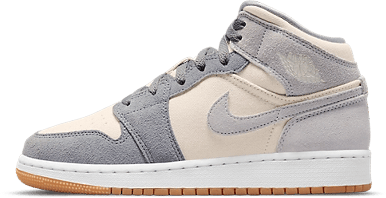 Nike Air Jordan 1 Mid 'Coconut Milk Particle Grey' Grijs