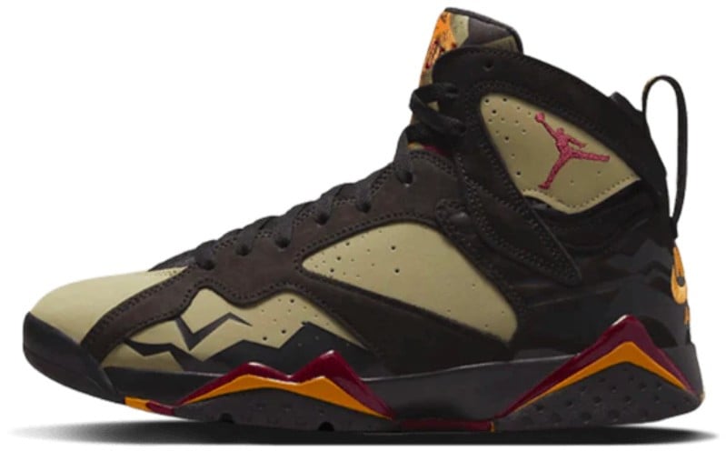 Nike Air Jordan 7 Retro Black Olive Zwart
