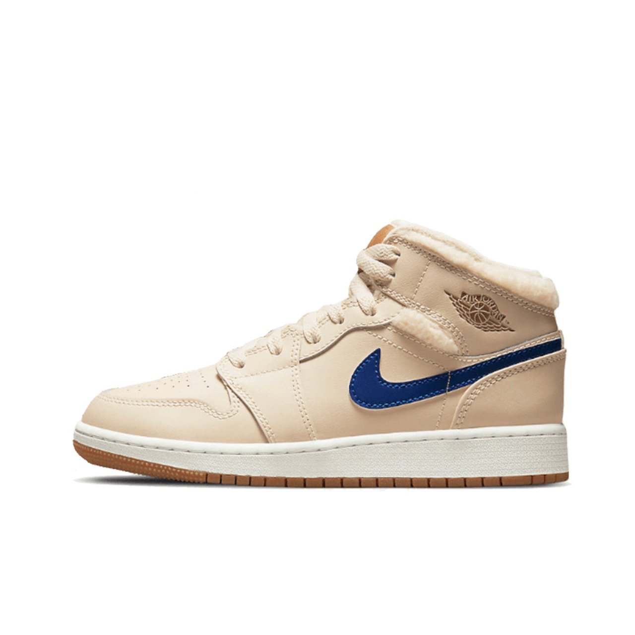 Nike Air Jordan 1 Mid Fleece Pearl White (GS) Divers