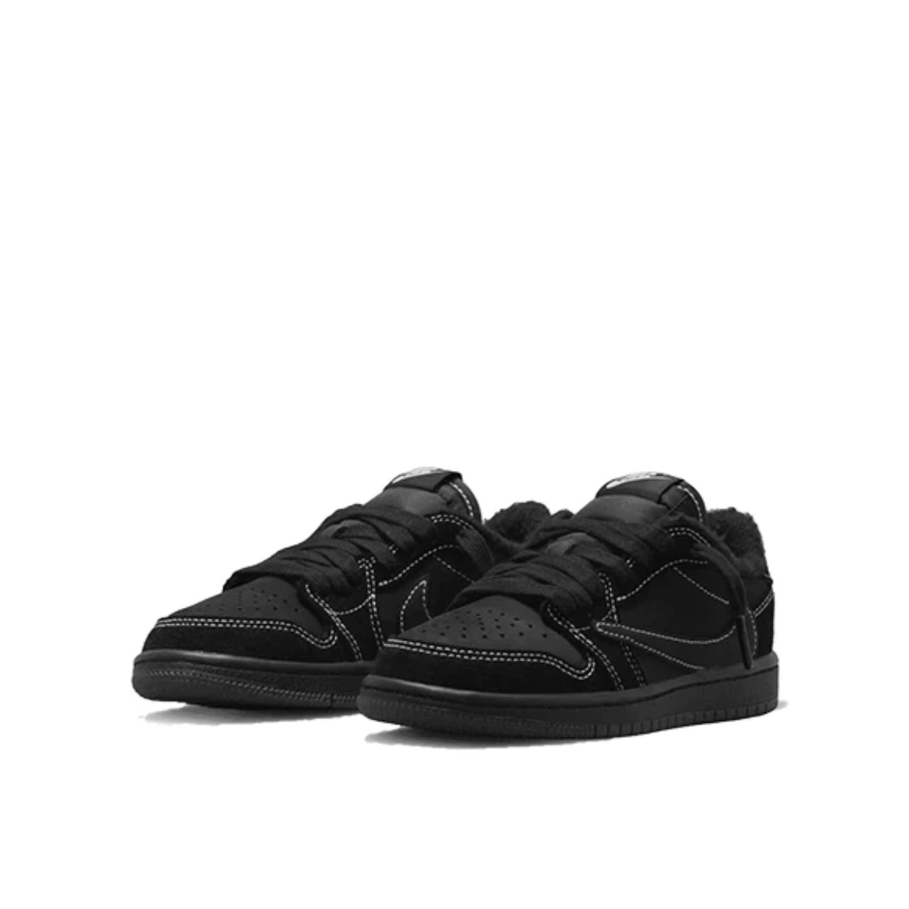 Nike Air Jordan 1 Low SP Travis Scott Black Phantom Enfant et Bébé Zwart