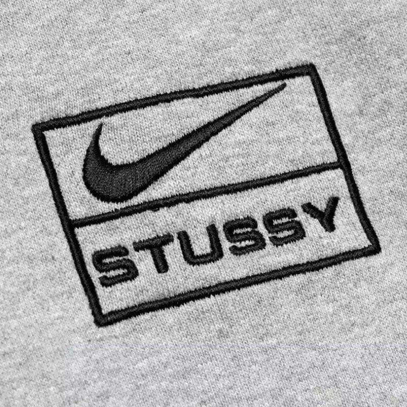 Nike Sweat Nike x Stussy Crew Fleece Grey Grijs