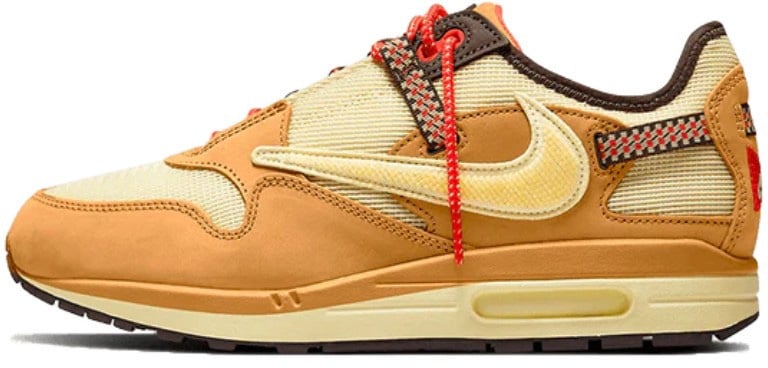 Nike Nike Air Max 1 Travis Scott Cactus Jack Wheat Lemon Drop Geel
