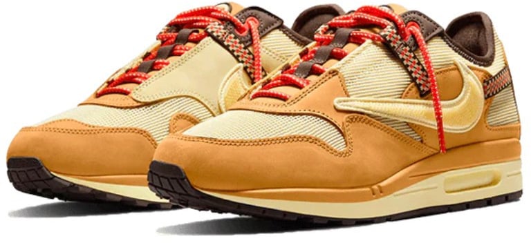 Nike Nike Air Max 1 Travis Scott Cactus Jack Wheat Lemon Drop Geel