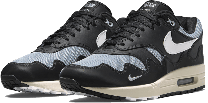 Nike Nike Air Max 1 Patta Waves Metallic Silver White Black Divers