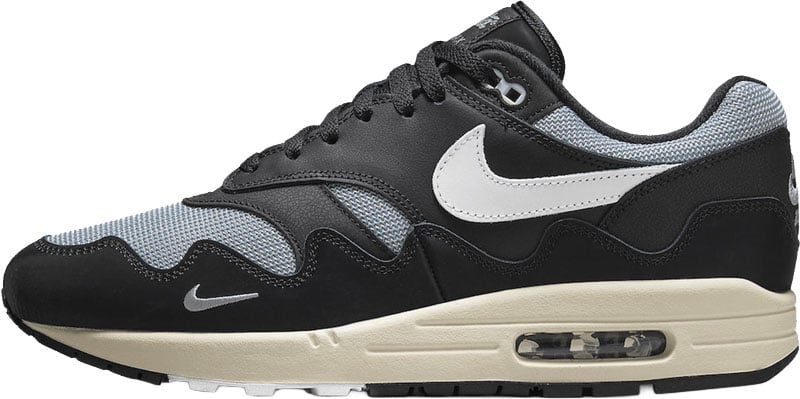 Nike Nike Air Max 1 Patta Waves Metallic Silver White Black Divers