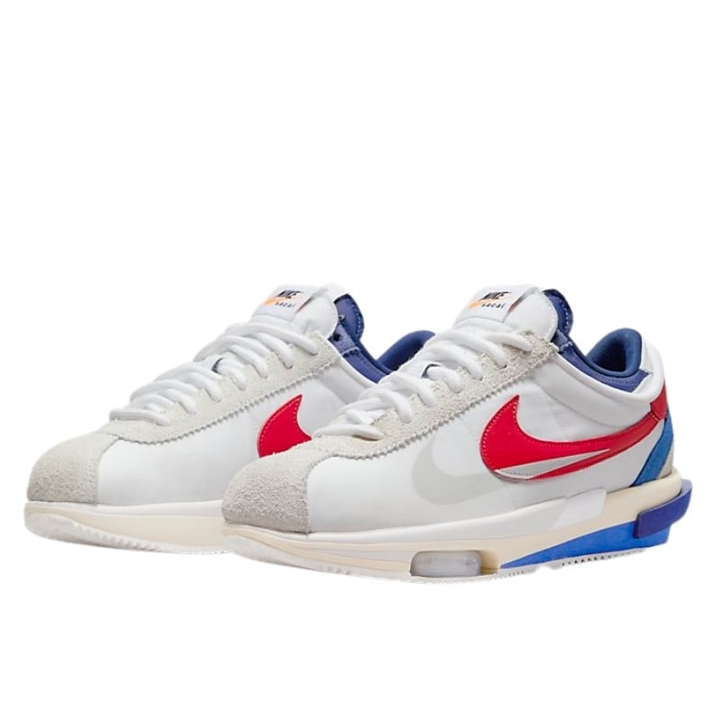 Nike Nike Cortez 4.0 Sacai White University Red Blue Wit