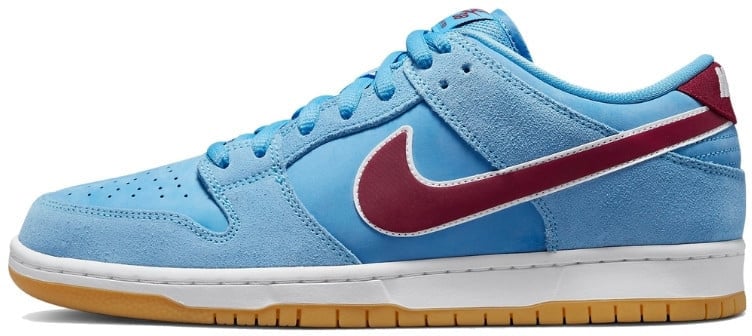 Nike Nike SB Dunk Low Valour Blue Team Maroon Blauw