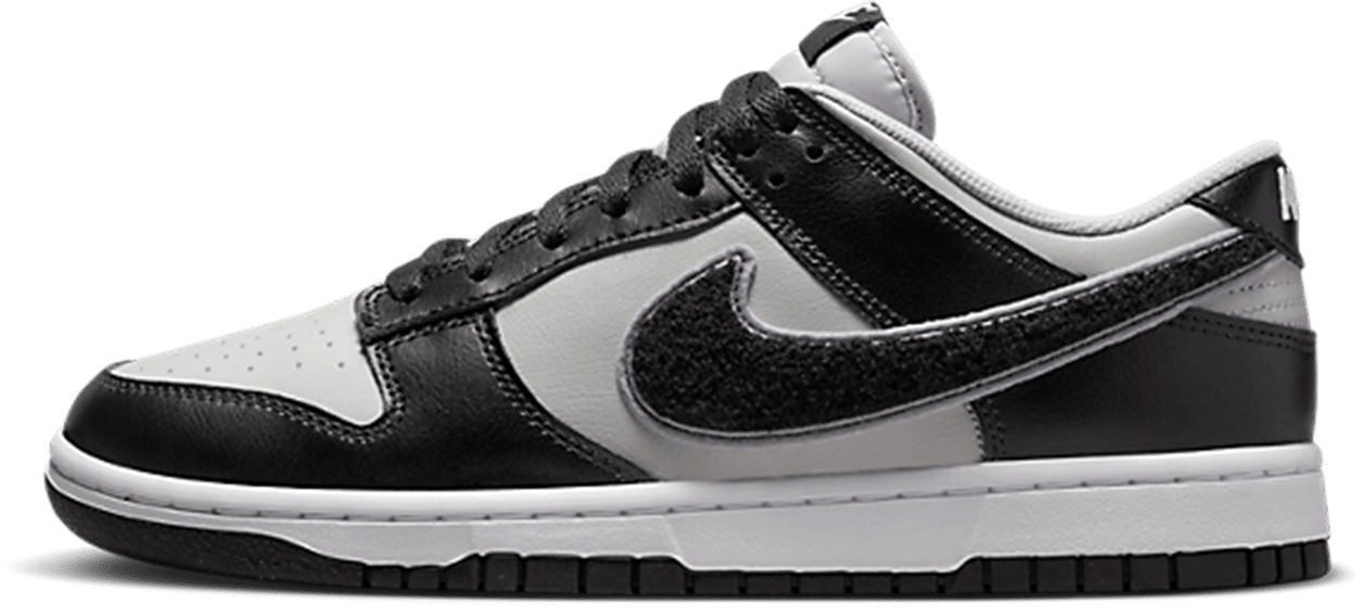 Nike Nike Dunk Low ‘Chenille Swoosh Black Grey' Zwart