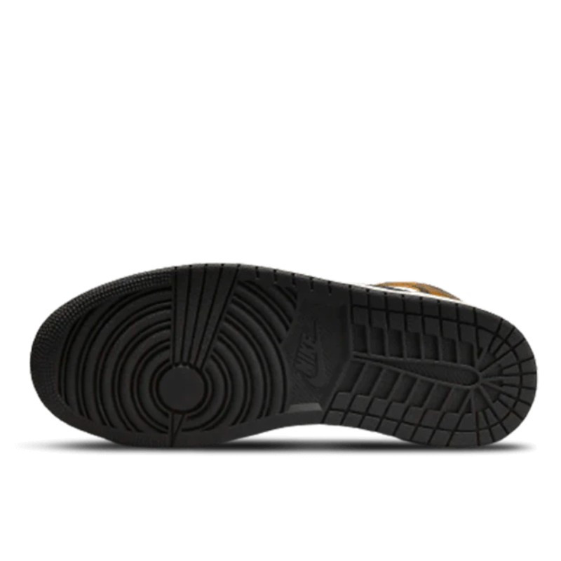 Nike Air Jordan 1 Mid SE Orange Wear-Away Zwart