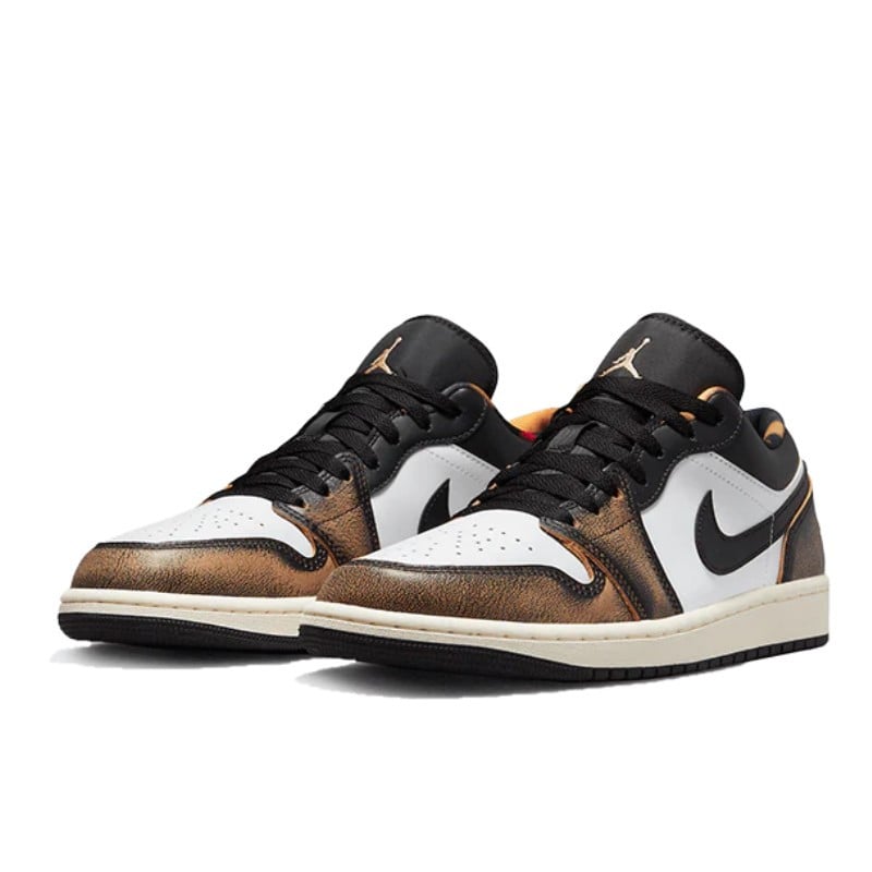 Nike Air Jordan 1 Low SE Orange Wear-Away Zwart
