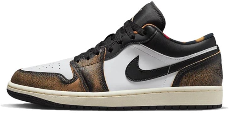 Nike Air Jordan 1 Low SE Orange Wear-Away Zwart