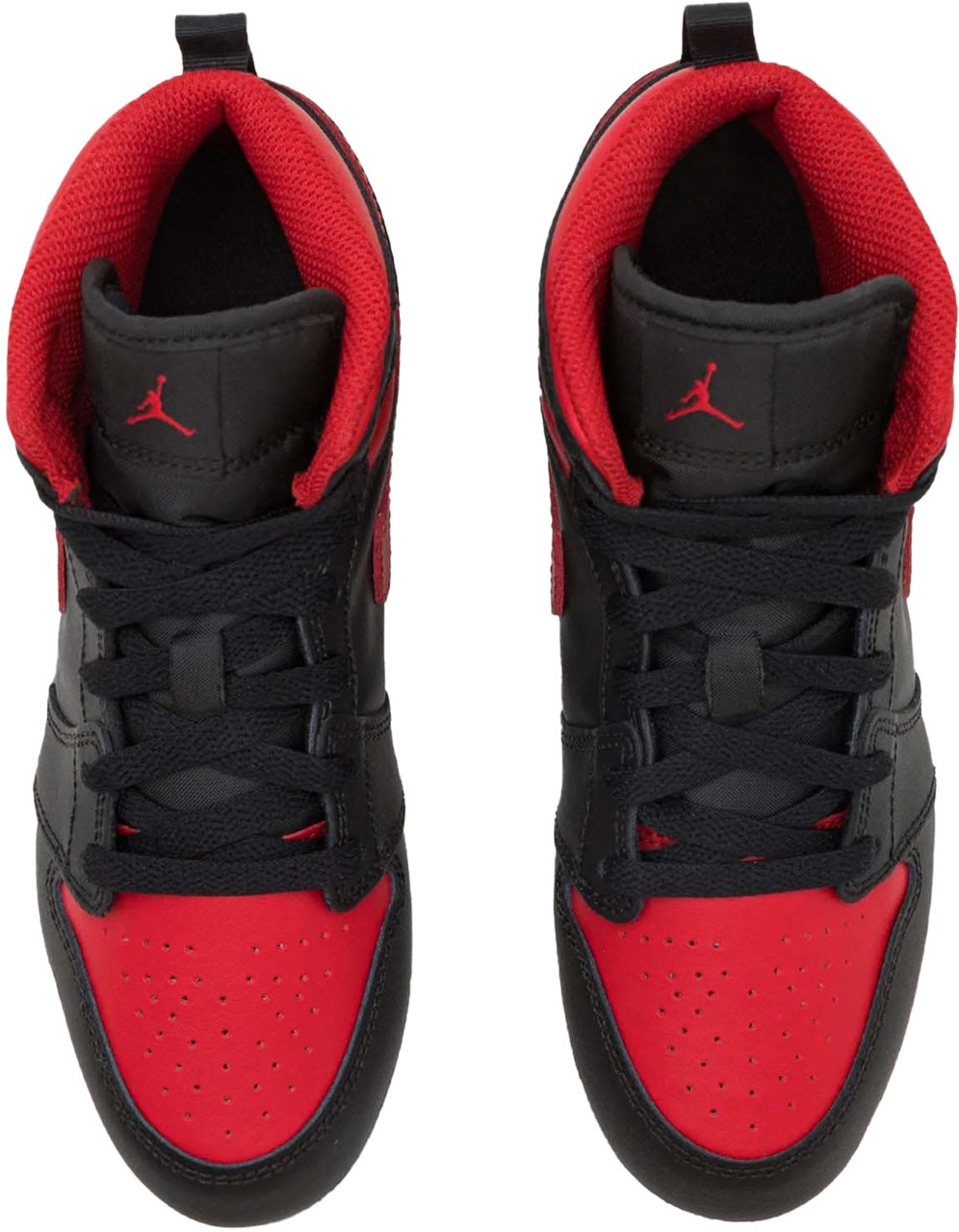 Nike Air Jordan 1 Mid Schoen Bred (GS) Blauw