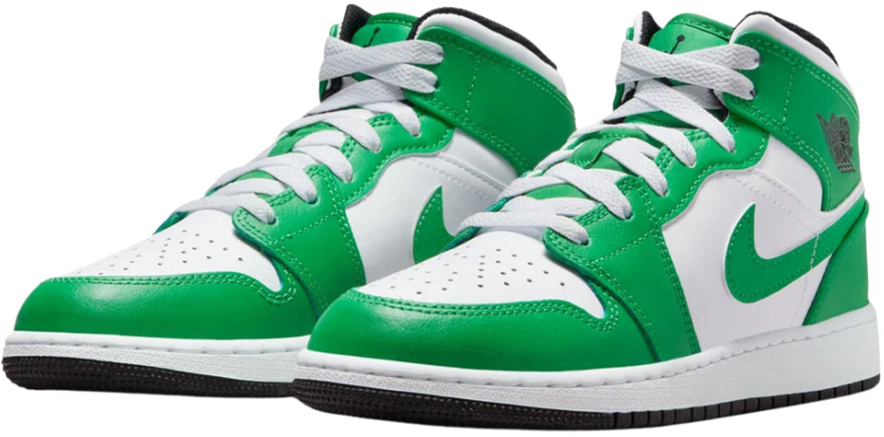 Nike Air Jordan 1 Mid Lucky Green (GS) Divers