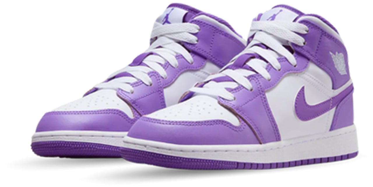 Nike Air Jordan 1 Mid Purple Venom (GS) Divers