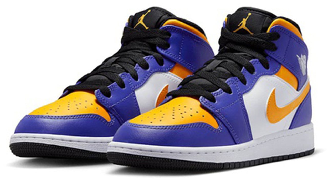 Nike Air Jordan 1 Mid Lakers (GS) Divers