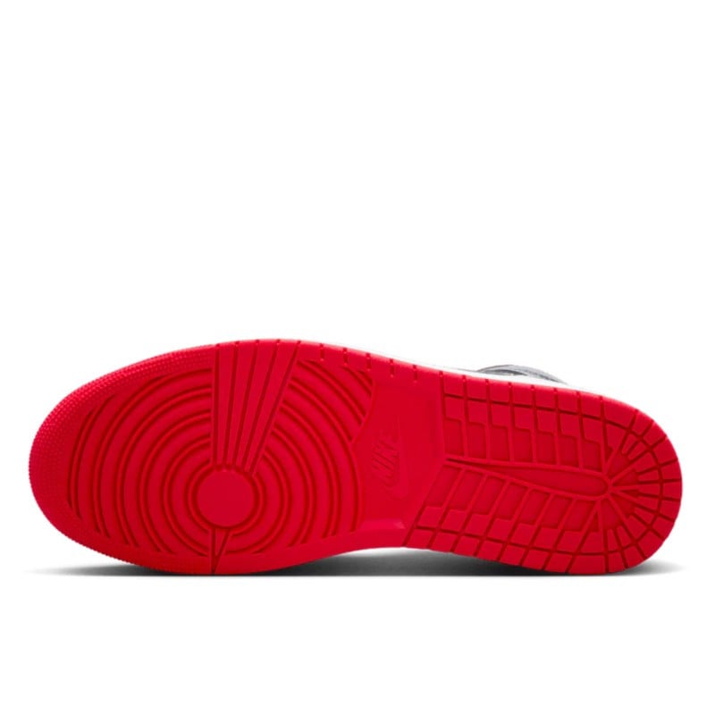 Nike Air Jordan 1 Mid Black Grey Red Grijs