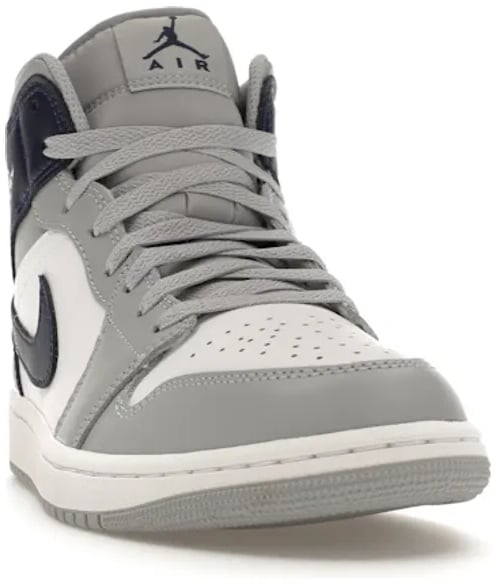 Nike Jordan 1 Mid Wolf Grey Midnight Navy Wit